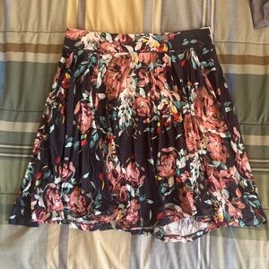 Torrid Size 0 Super Soft Knit Floral Skirt